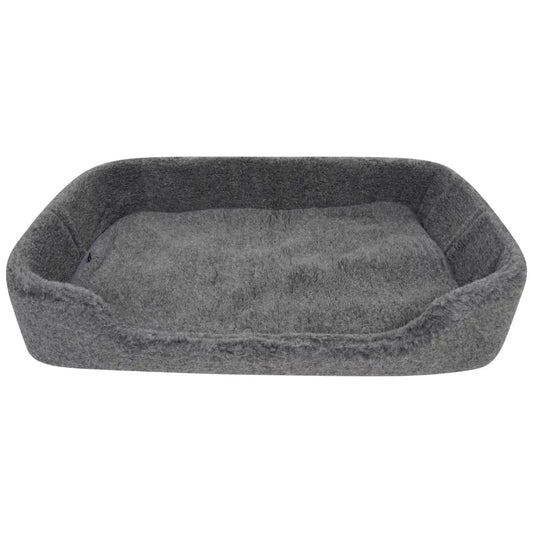 Merino Wool Large Pet Bed - Grey