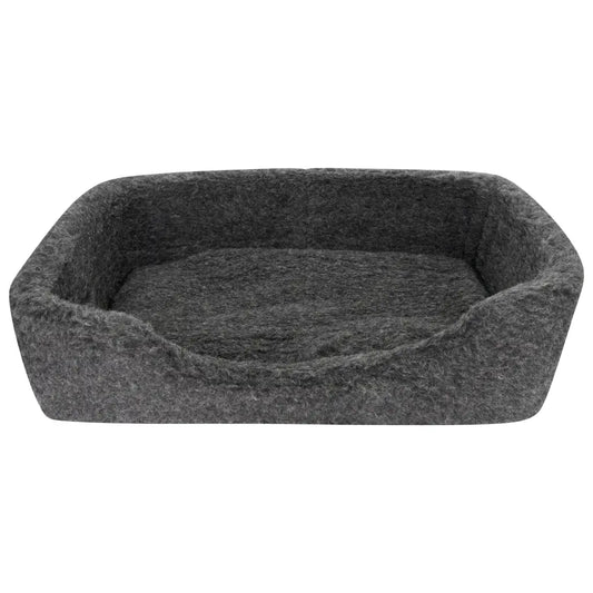 Merino Wool Pet Bed - black