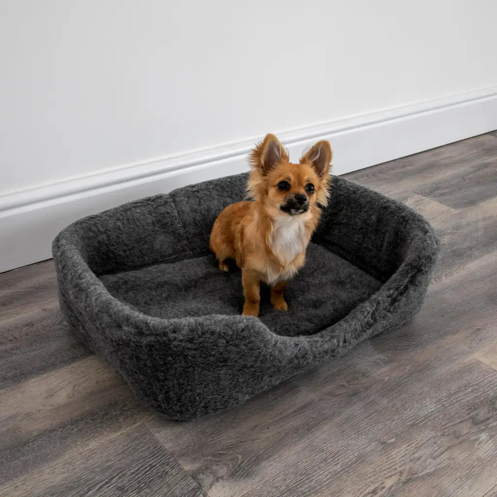 Merino Wool Pet Bed - Grey