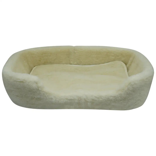 Merino Wool Pet Bed - Natural (White)