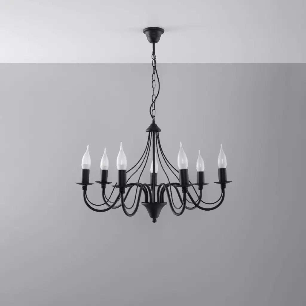 Chandelier MINERWA 7 Candles black