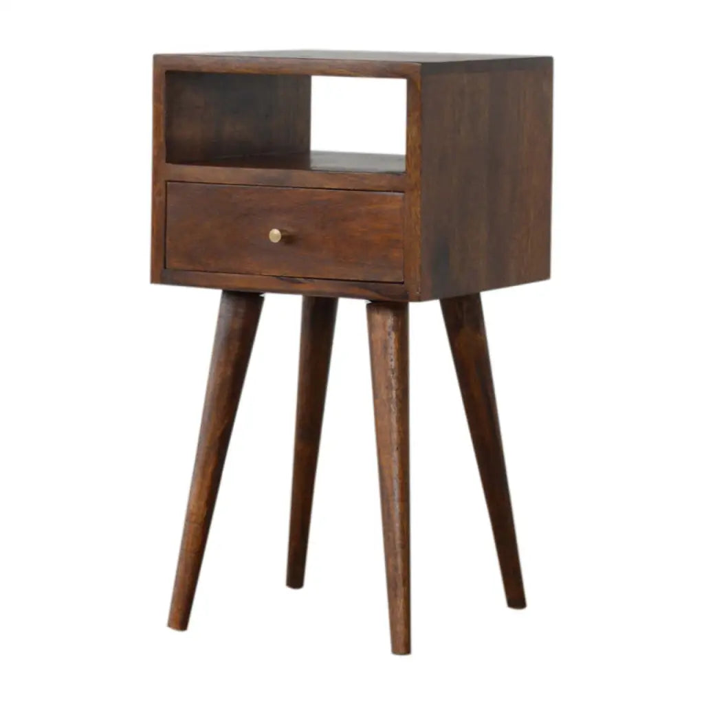 Mini Chestnut Bedside Cabinet/ Table