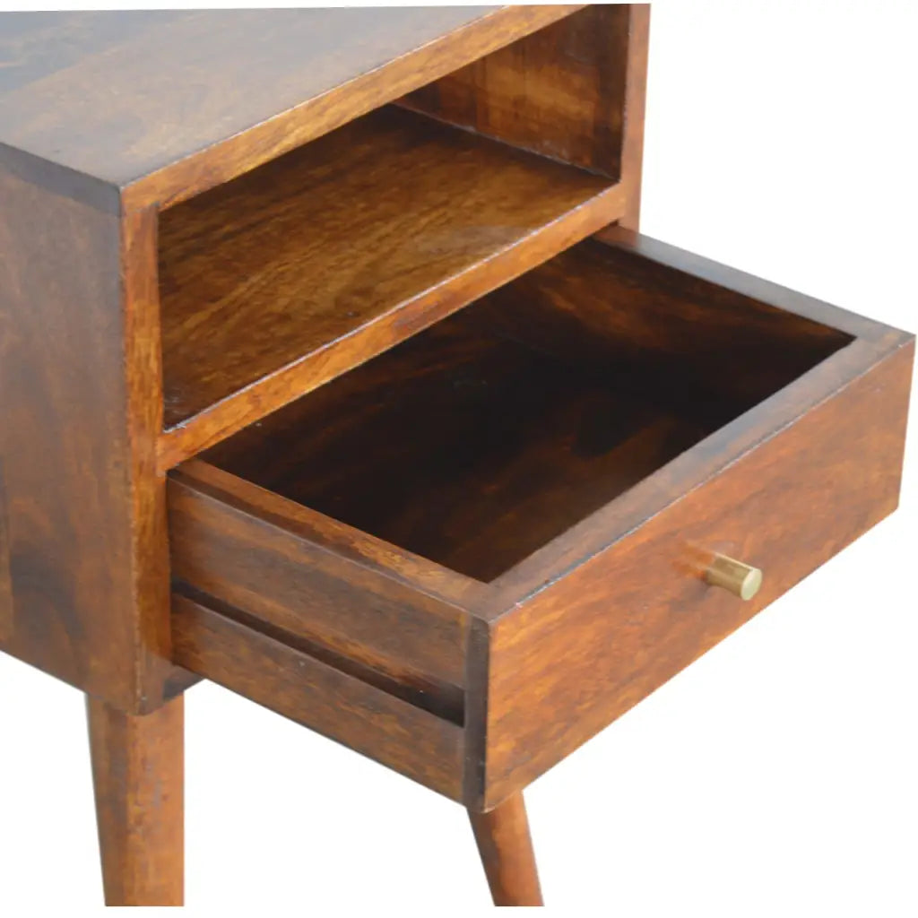 Mini Chestnut Bedside Cabinet/ Table