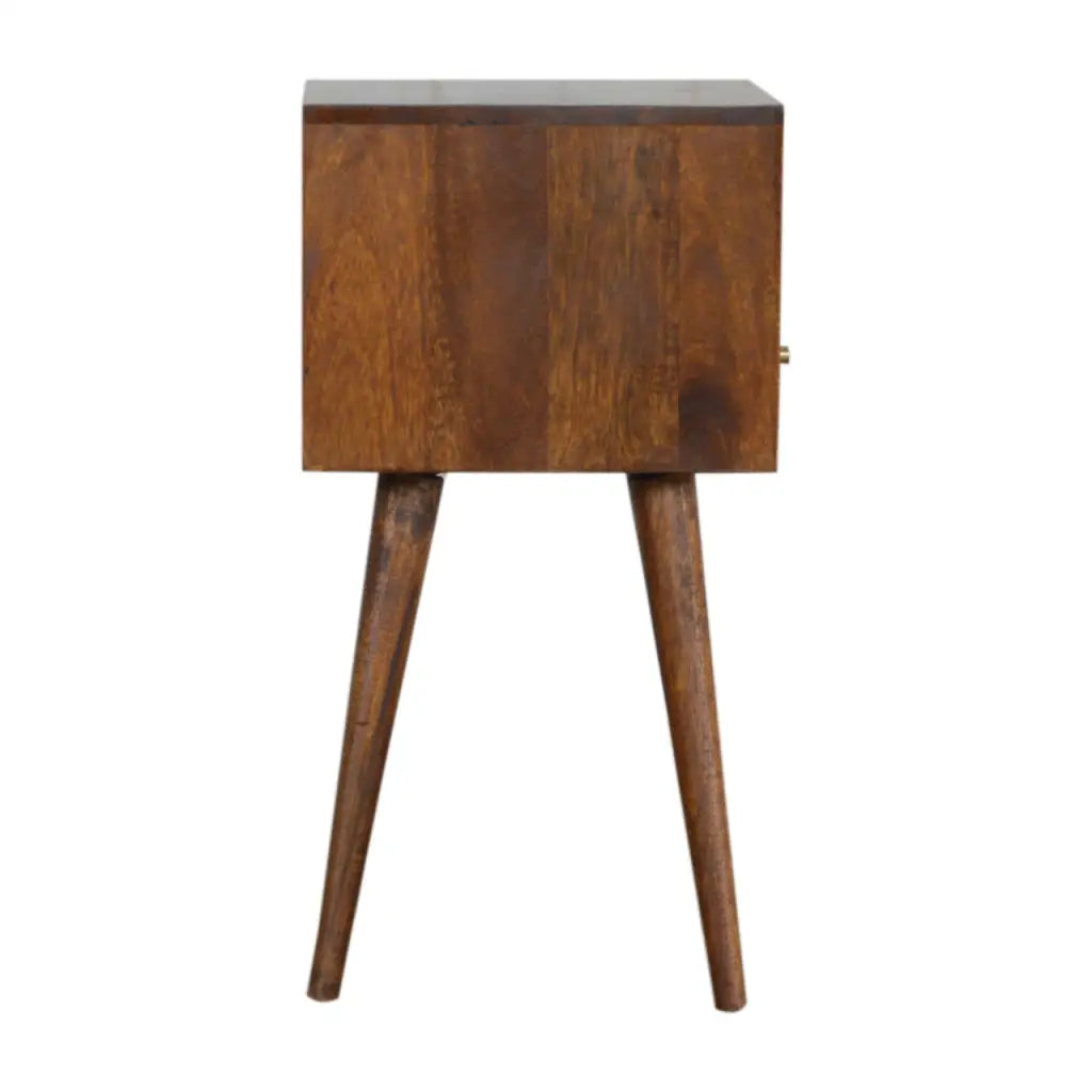 Mini Chestnut Bedside Cabinet/ Table