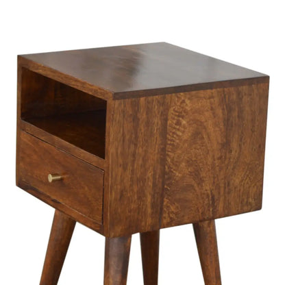 Mini Chestnut Bedside Cabinet/ Table