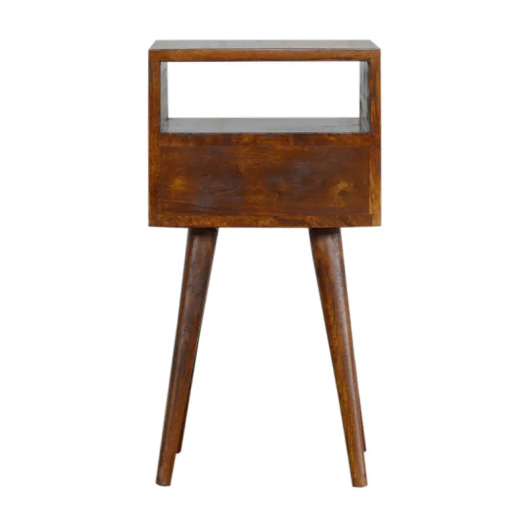 Mini Chestnut Bedside Cabinet/ Table