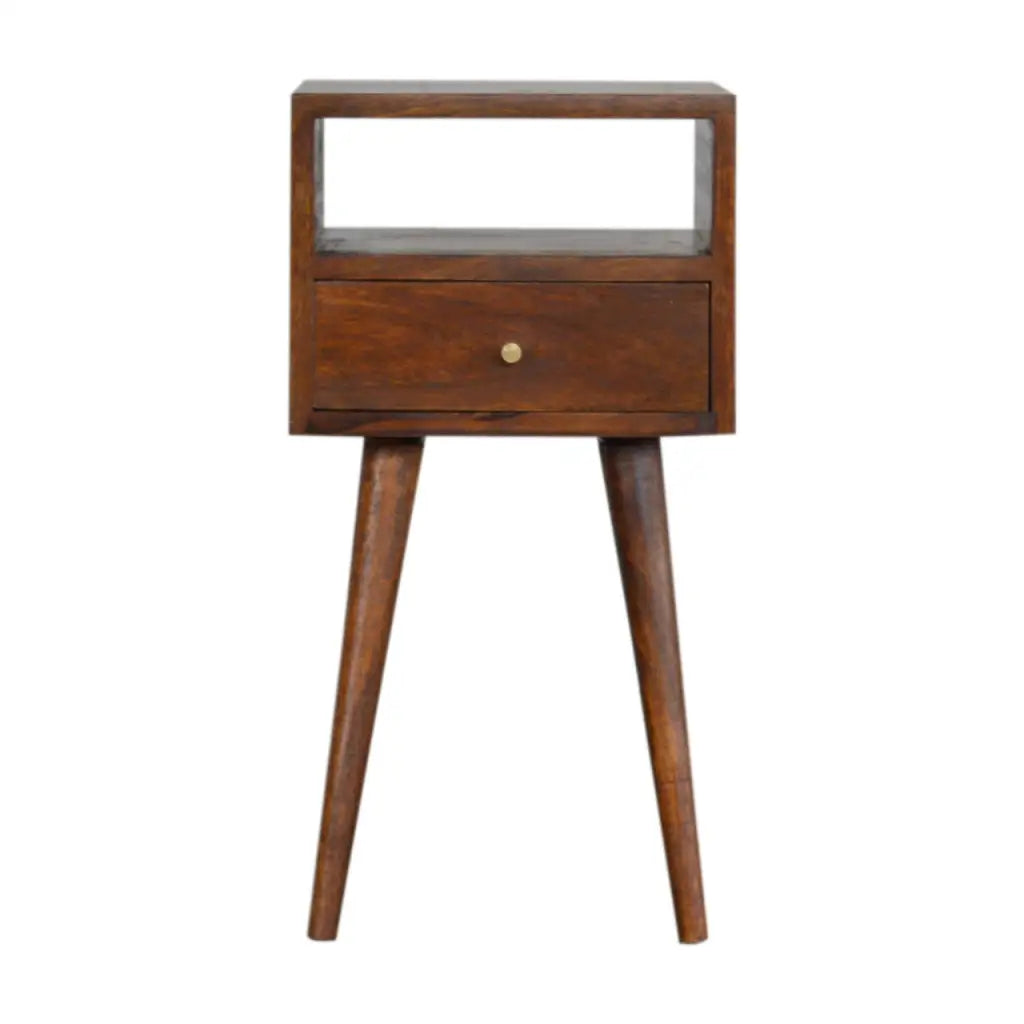 Mini Chestnut Bedside Cabinet/ Table