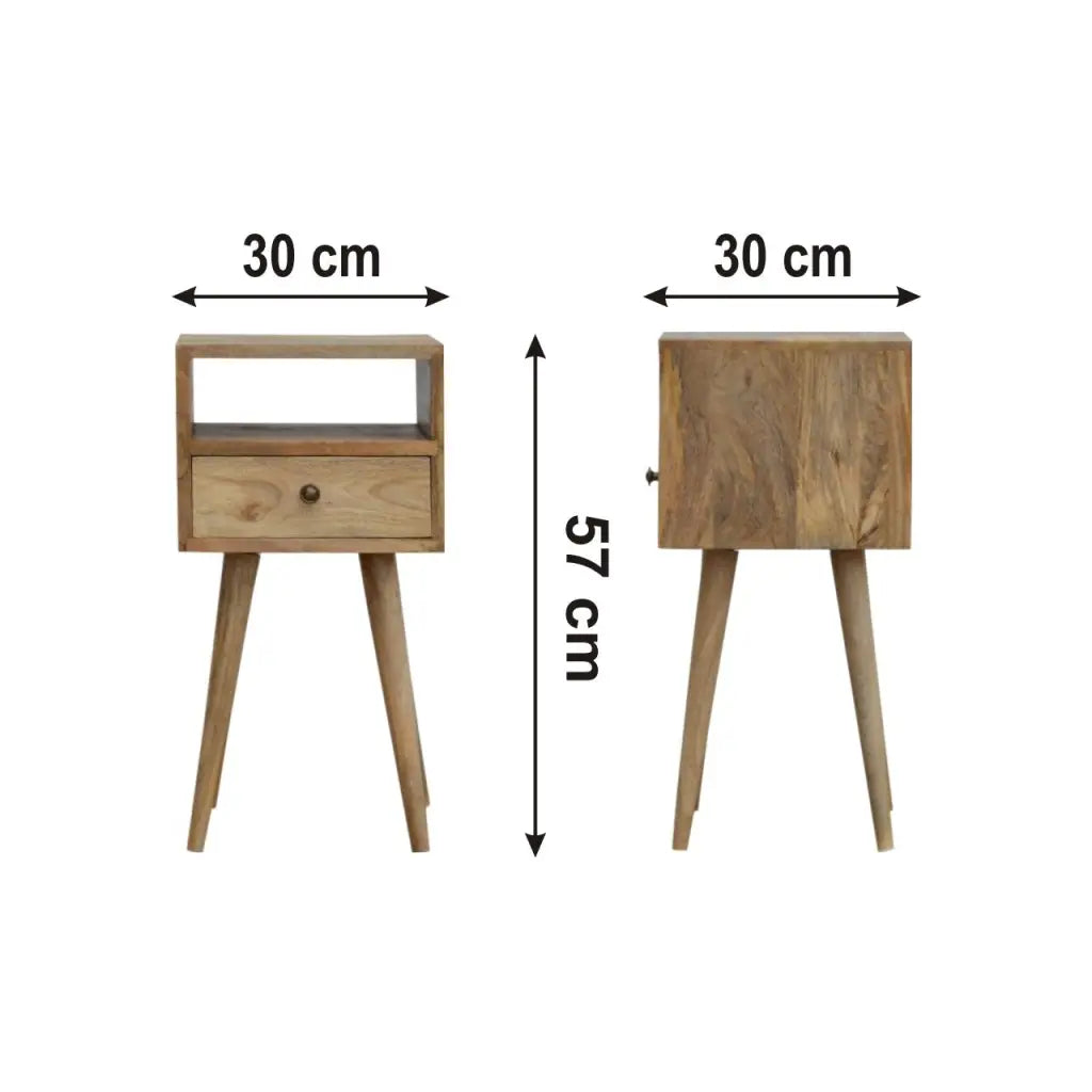 Mini Oak-ish Bedside Cabinet/ Table