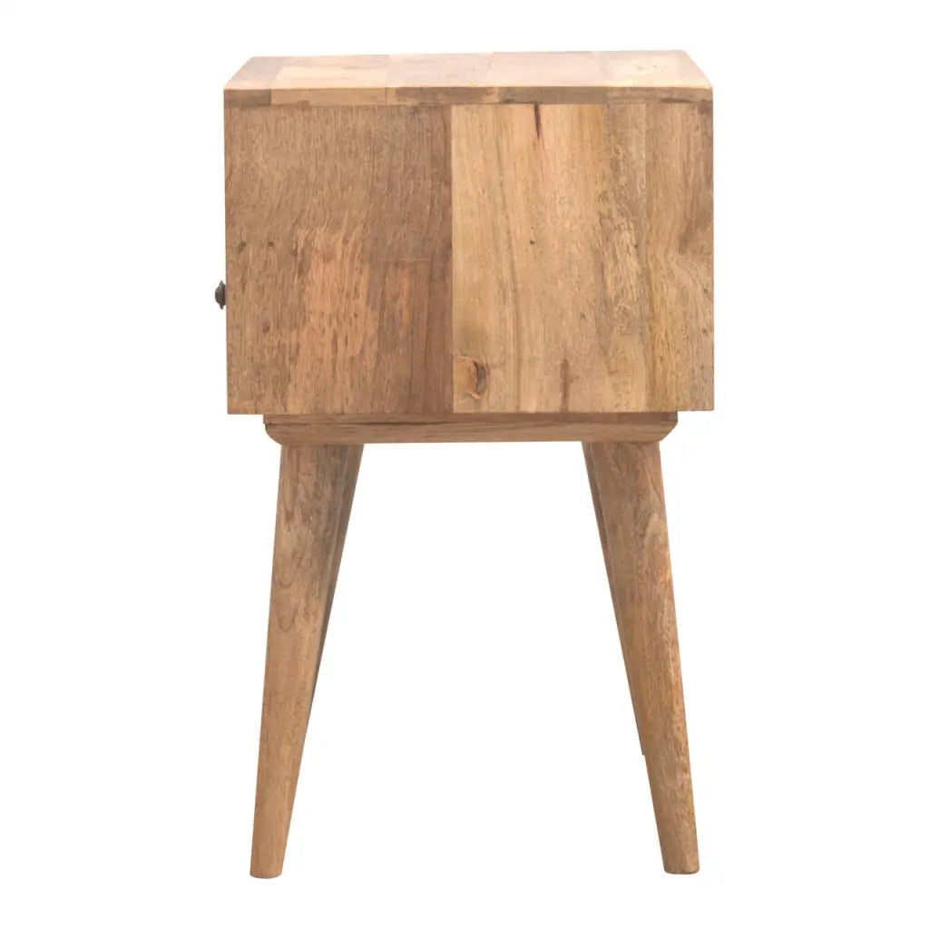 Modern Solid Wood Bedside Cabinet/ Table with Open Slot