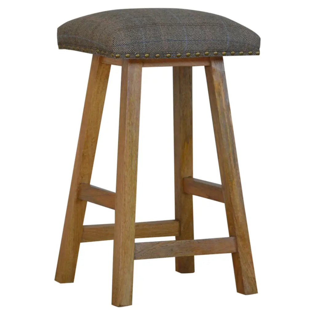 Multi Tweed Stool