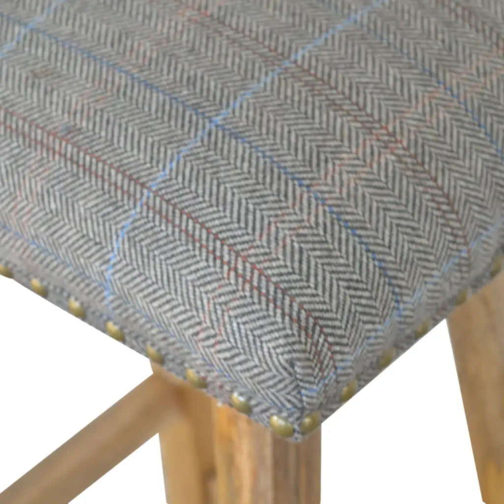 Multi Tweed Stool