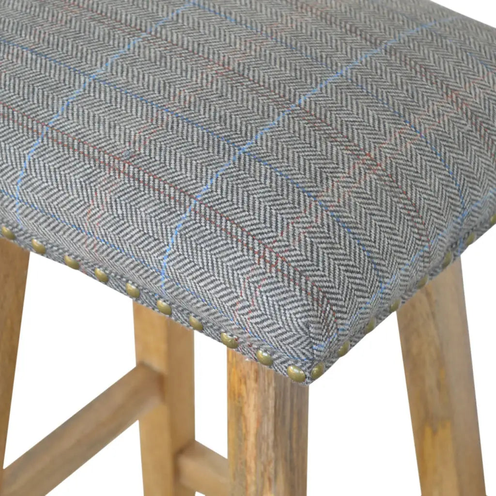 Multi Tweed Stool