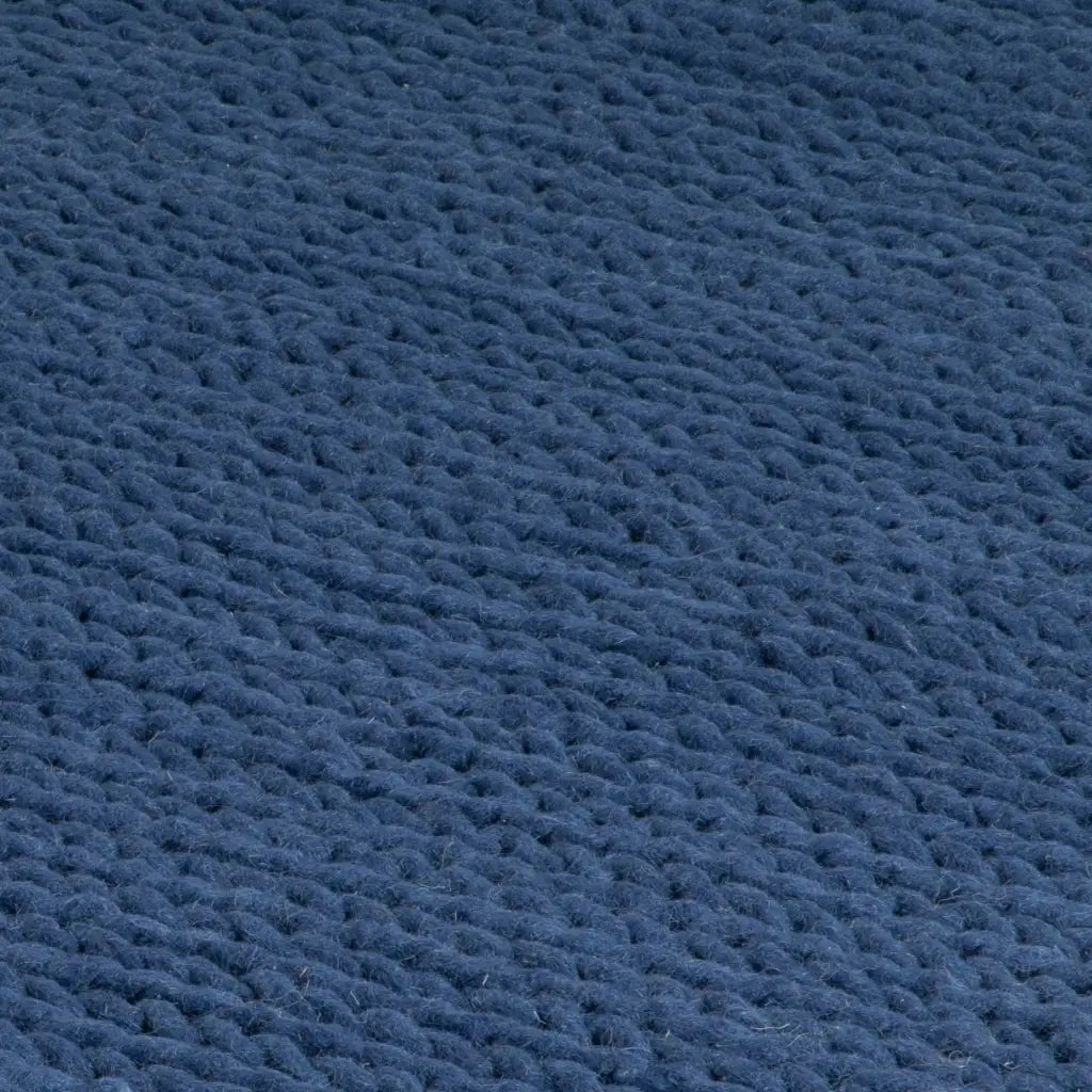 Navy Knitted Large Rug (available in 3 sizes)