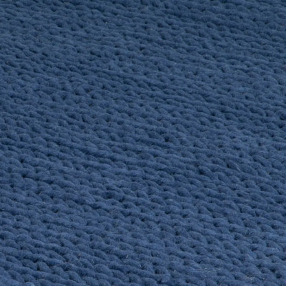 Navy Knitted Large Rug (available in 3 sizes)