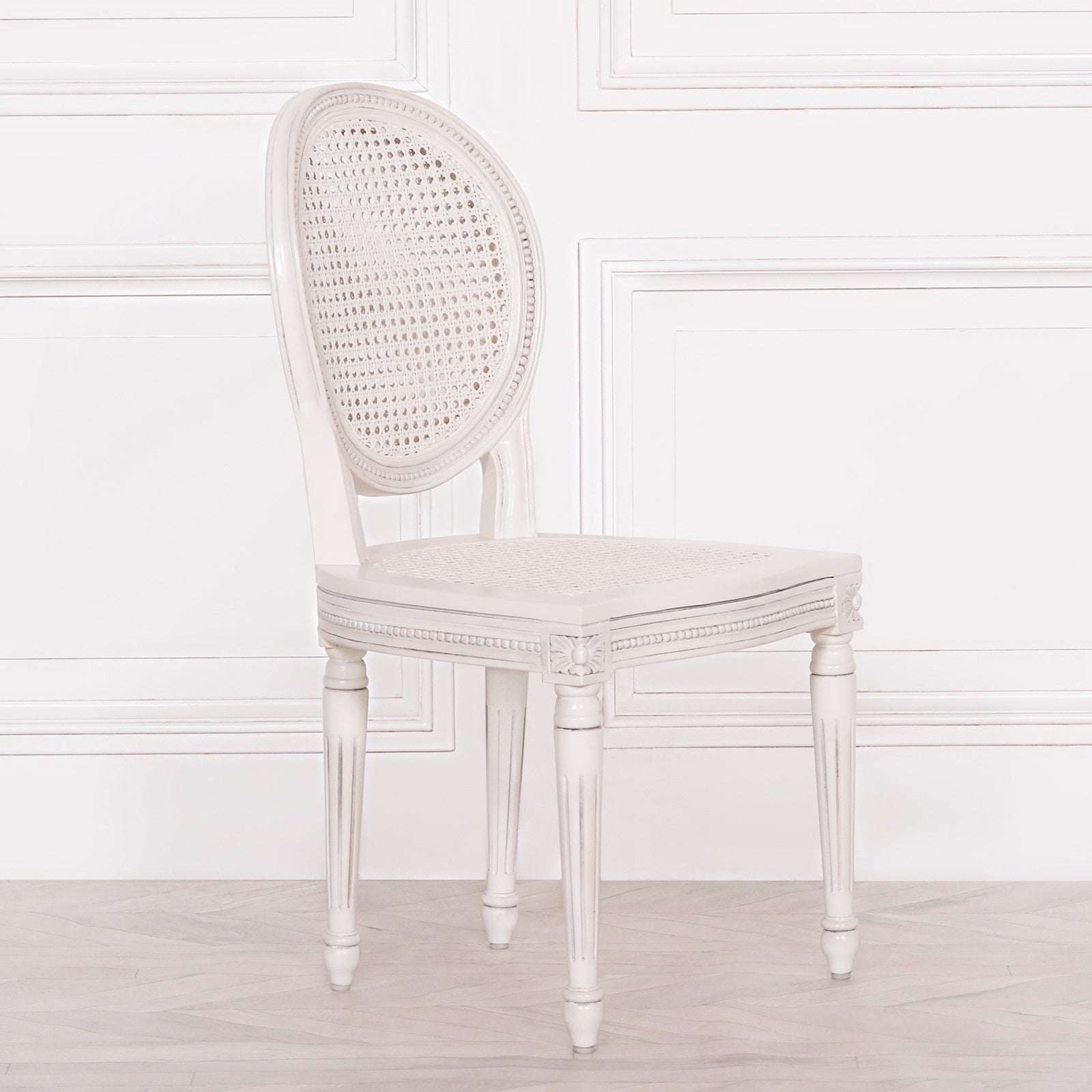 Off White Rattan Chateau Dining Chair