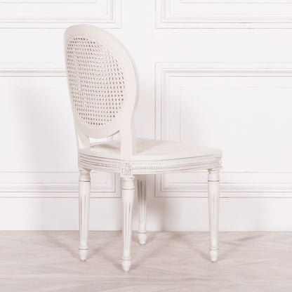 Off White Rattan Chateau Dining Chair