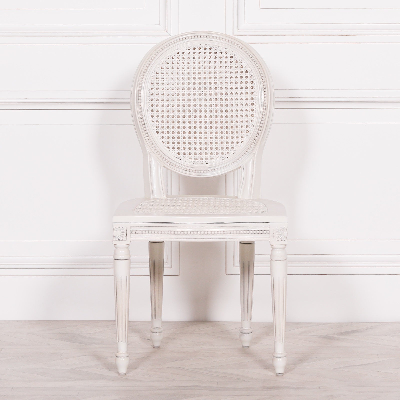 Off White Rattan Chateau Dining Chair