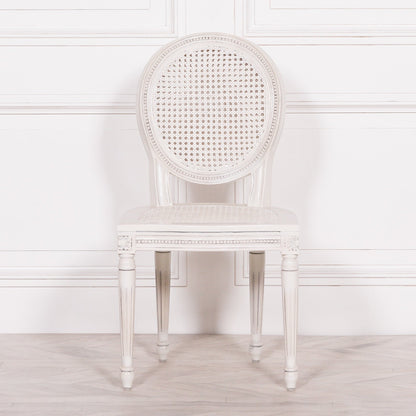 Off White Rattan Chateau Dining Chair