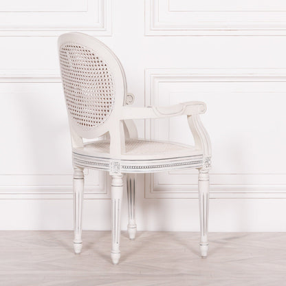 Off White Rattan Chateau Dining Chair