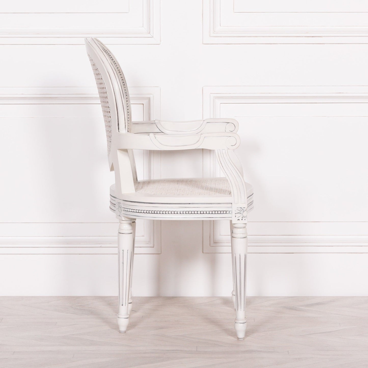 Off White Rattan Chateau Dining Chair