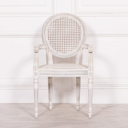 Off White Rattan Chateau Dining Chair