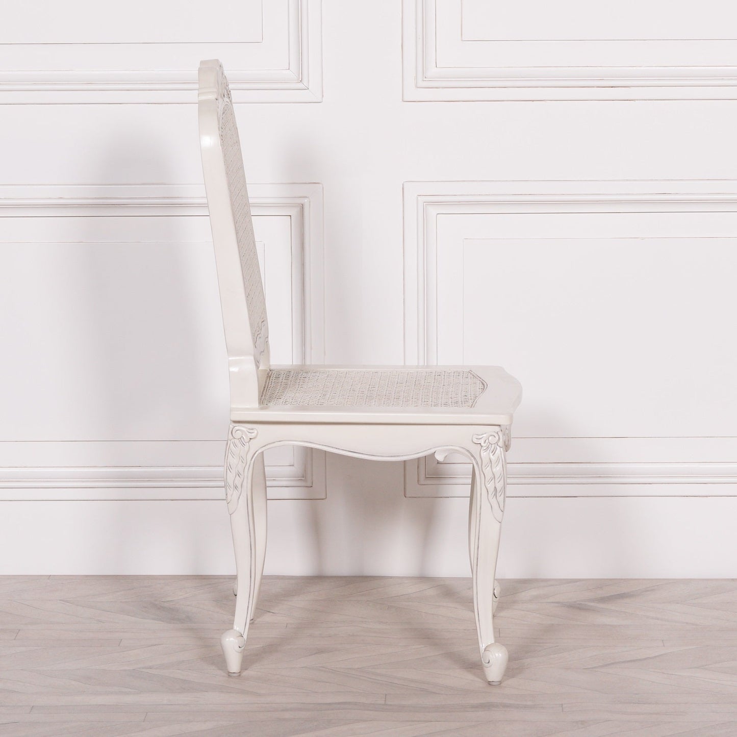 Off White Rattan Square Seat Chateau Dining Chair