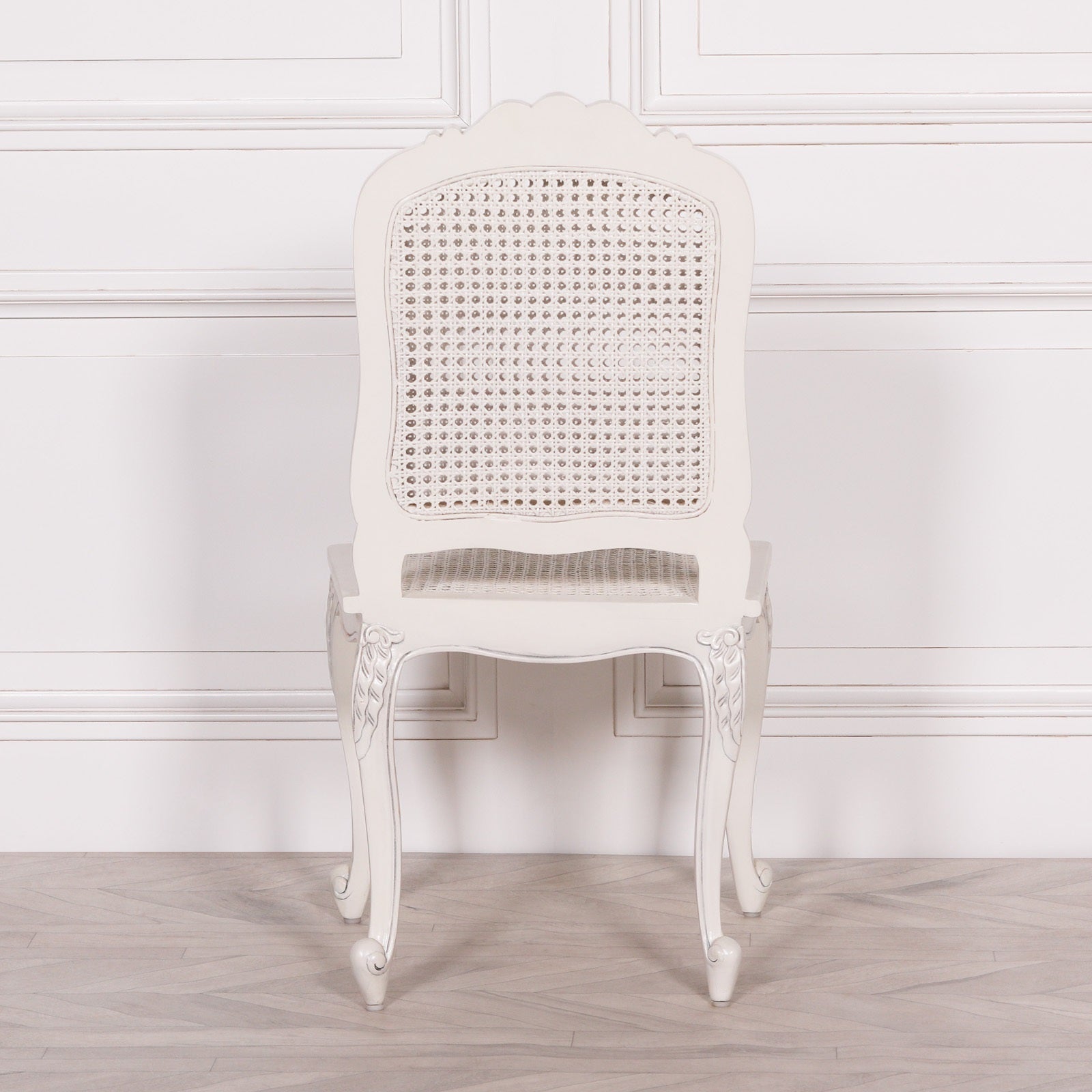 Off White Rattan Square Seat Chateau Dining Chair