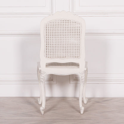 Off White Rattan Square Seat Chateau Dining Chair