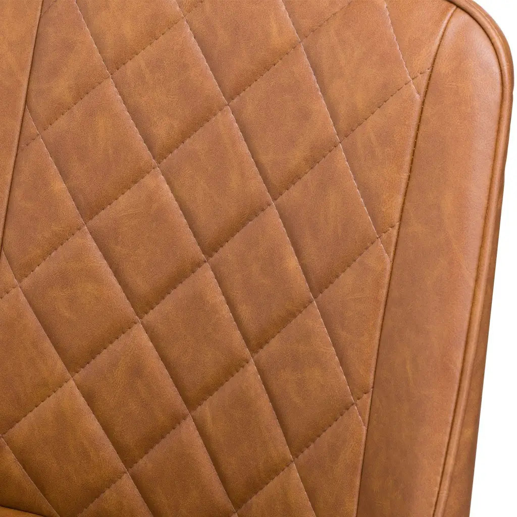 Oslo Faux Leather Tan Dining Chair