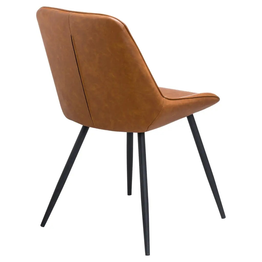 Oslo Faux Leather Tan Dining Chair