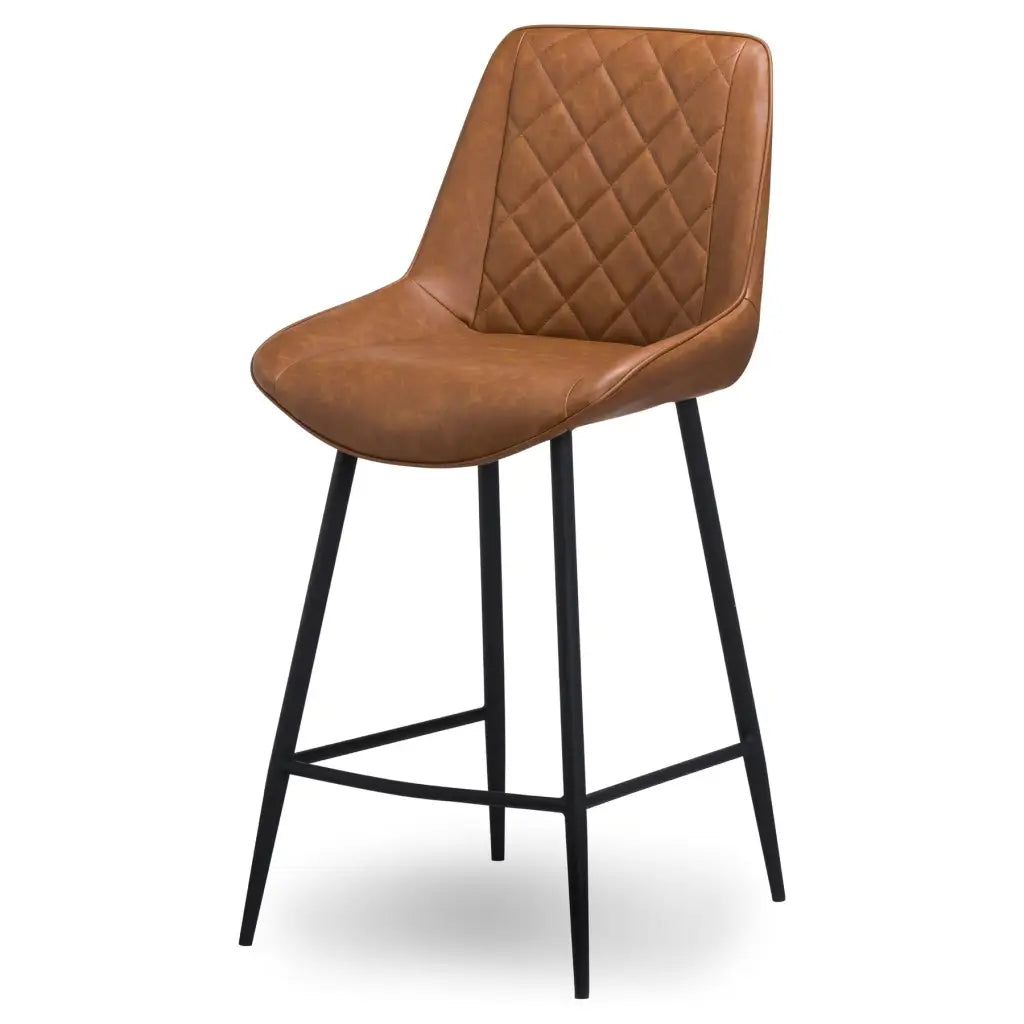 Oslo Tan Faux Leather Bar Chair/ Stool