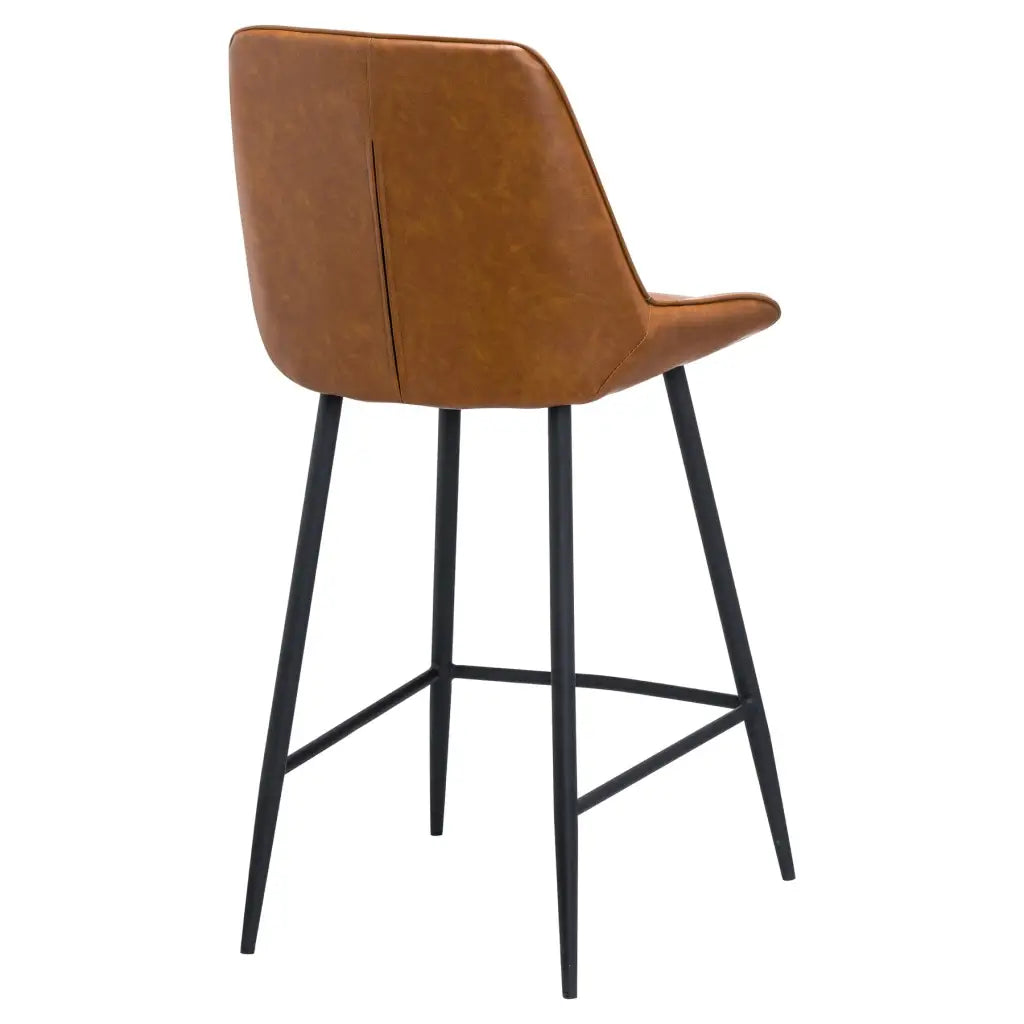 Oslo Tan Faux Leather Bar Chair/ Stool