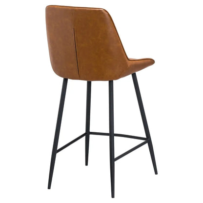 Oslo Tan Faux Leather Bar Chair/ Stool