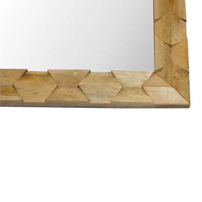 Pineapple Carved Square Mirror