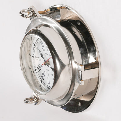 Polished Nautical Cabin Ships Wall Clock