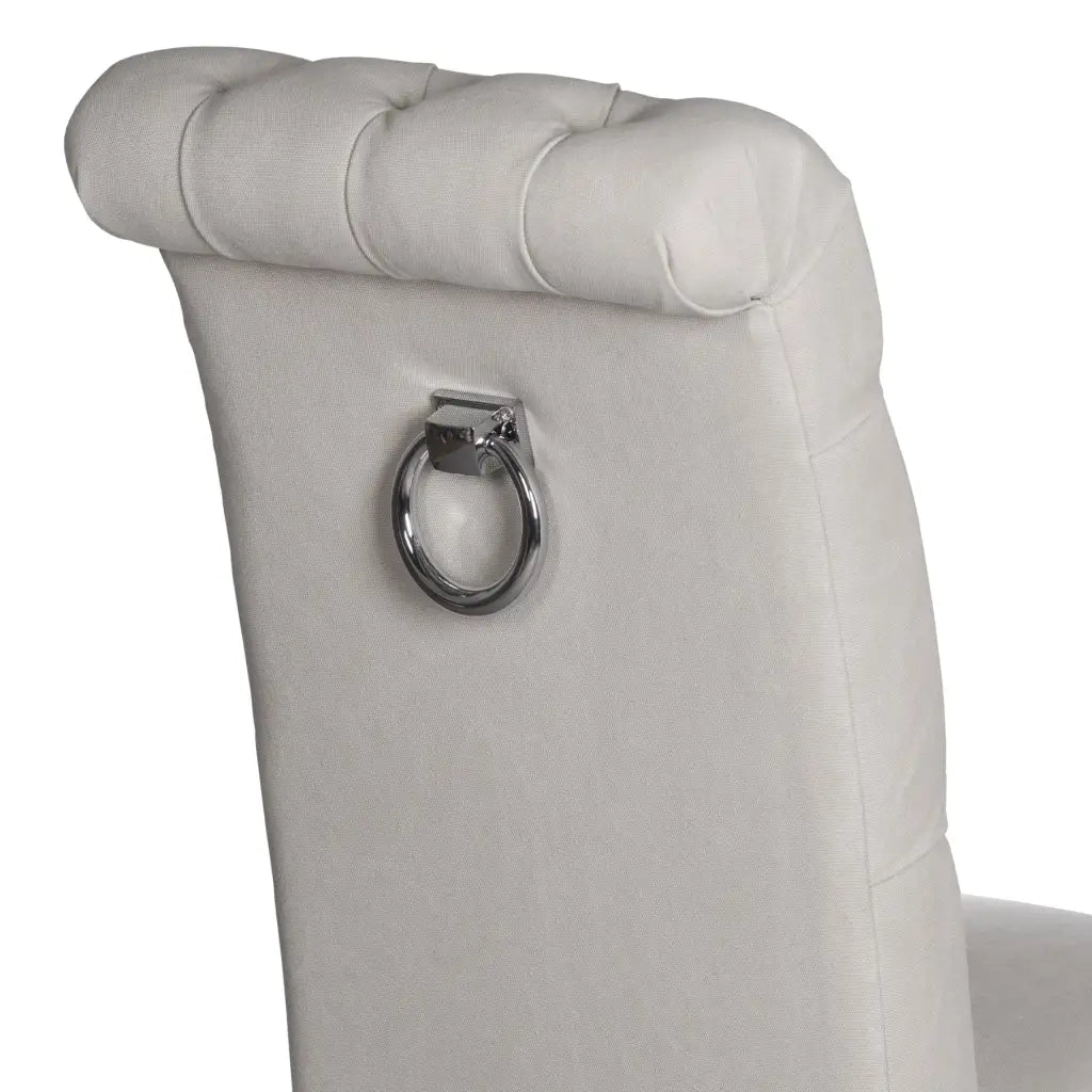 Roll Top Dining Chair With Ring Pull