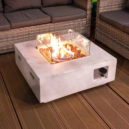 Royal Fire™ Lanzarote GRC Square Gas Fire Pit