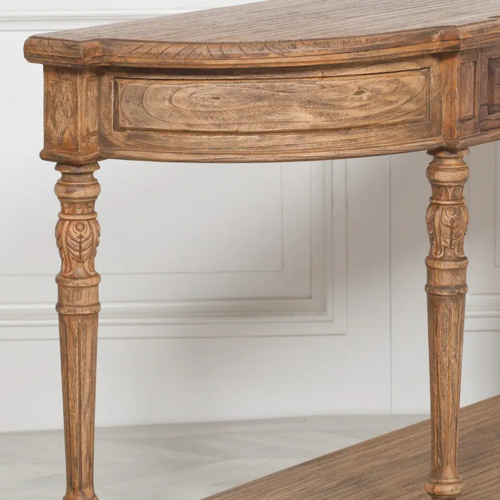 Rustic Cedar Wood Console Table 151cm