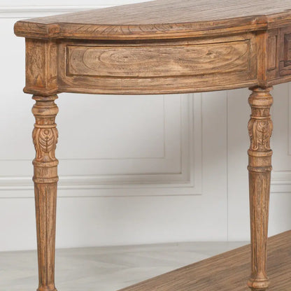 Rustic Cedar Wood Console Table 151cm