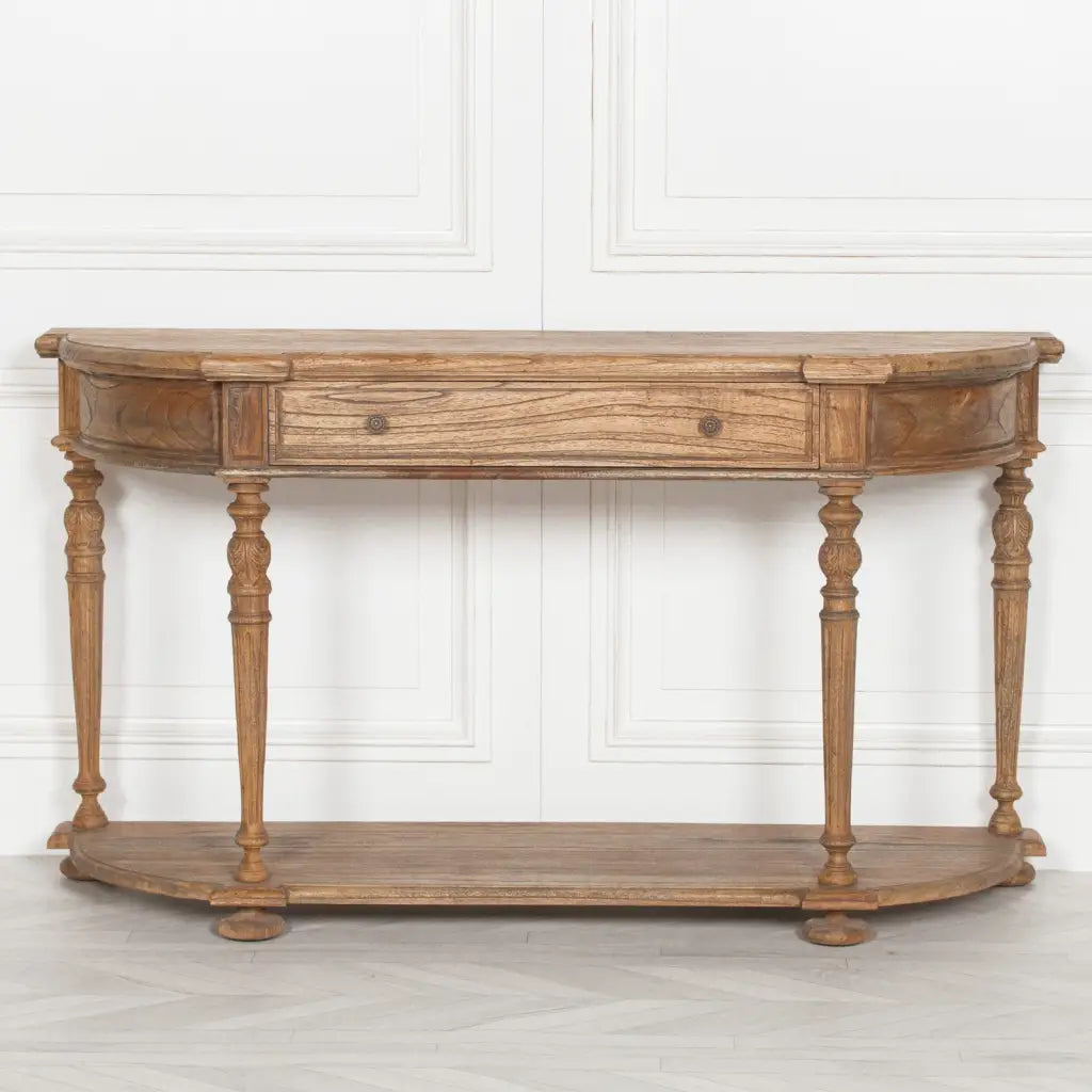 Rustic Cedar Wood Console Table 151cm