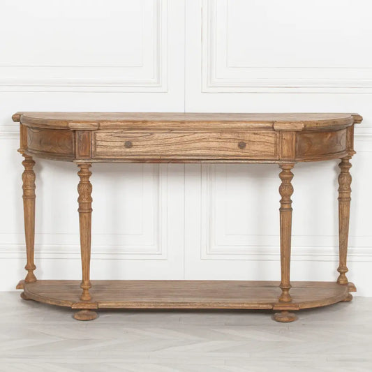 Rustic Cedar Wood Console Table 151cm