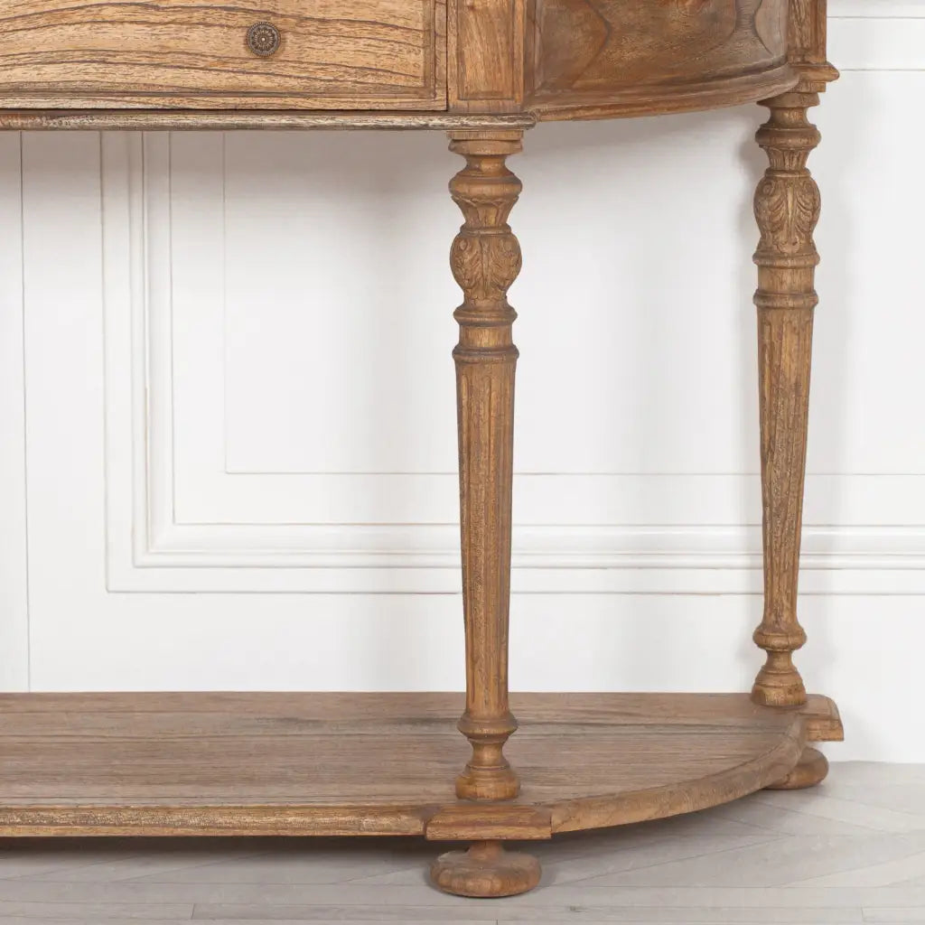 Rustic Cedar Wood Console Table 151cm