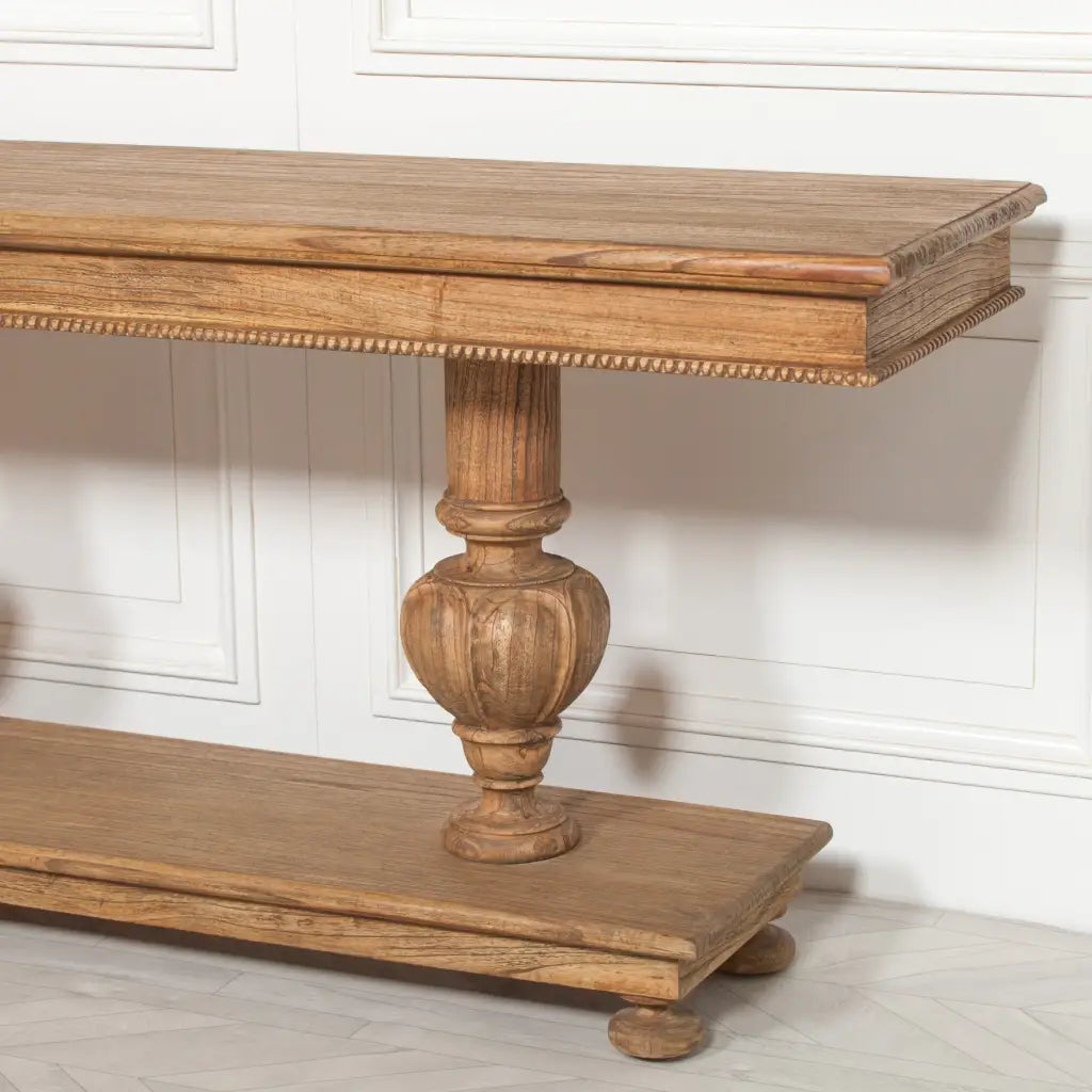 Rustic Cedar Wood Console Table 180cm