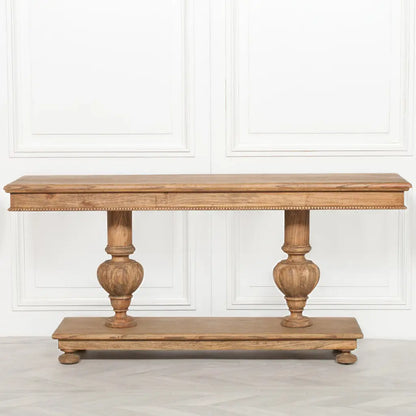 Rustic Cedar Wood Console Table 180cm