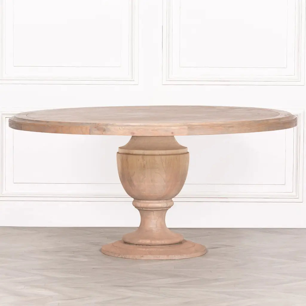 Rustic Wooden Round Dining Table 162cm - Dining Table