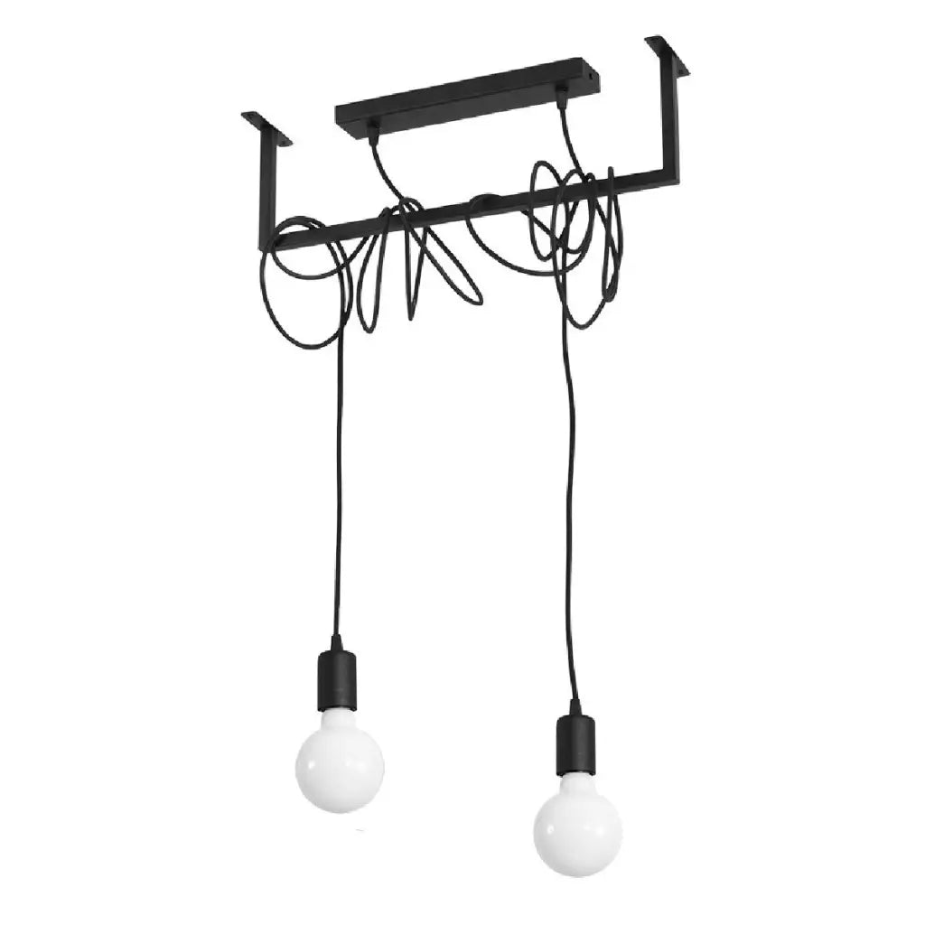 Salamanca 2 Black Pendant Ceiling Light