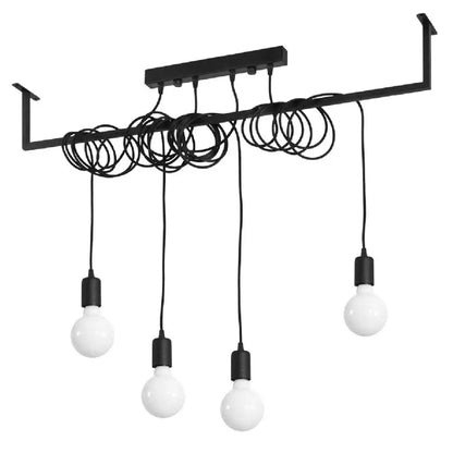 Salamanca 4 Black Pendant Ceiling Light