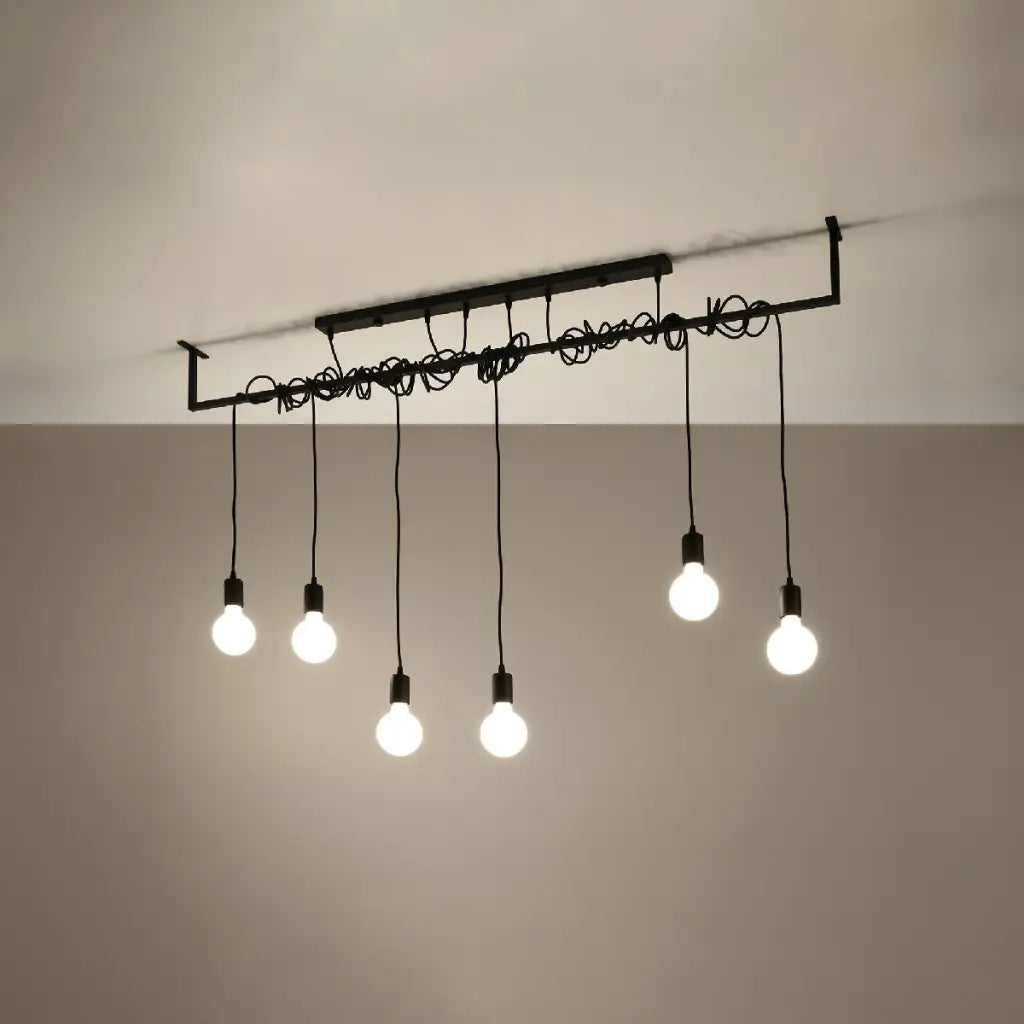 Copy of Salamanca 6 Black Pendant Ceiling Light