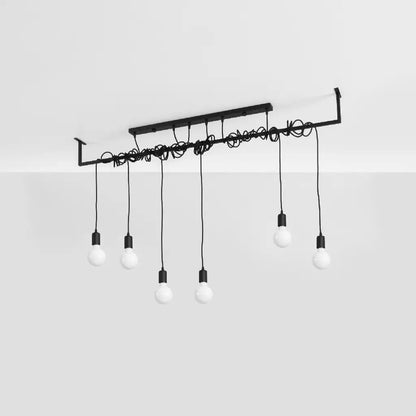 Copy of Salamanca 6 Black Pendant Ceiling Light