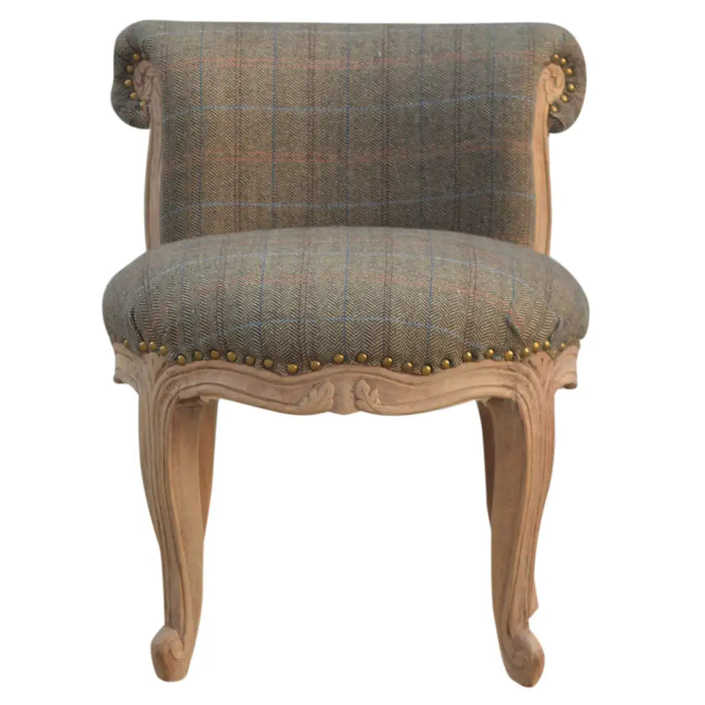 Small Multi Tweed French Chair